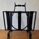 Brutalist wrought iron magazine rack from the 50s