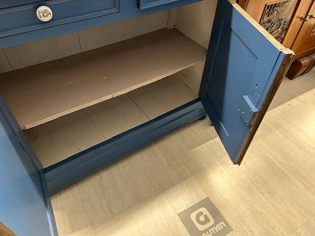 Refurbished blue buffet