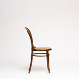 Chair No. 14 in curved wood and Fischel tanned seat