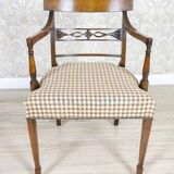 Vintage Oak Armchairs, 1940s, Set of 4