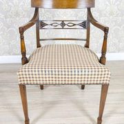 Vintage Oak Armchairs, 1940s, Set of 4