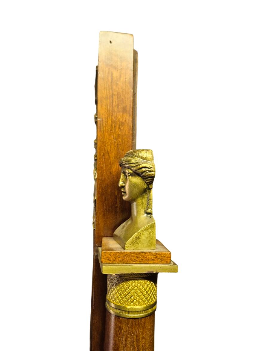 full-length mirror in mahogany Empire style