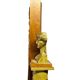 full-length mirror in mahogany Empire style