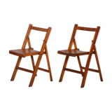 Set of two Mid Century Dining chairs - 1950s Czechia