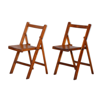 Set of two Mid Century Dining chairs - 1950s Czechia