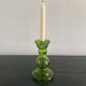 Coloured glass candlestick 60s / 70s