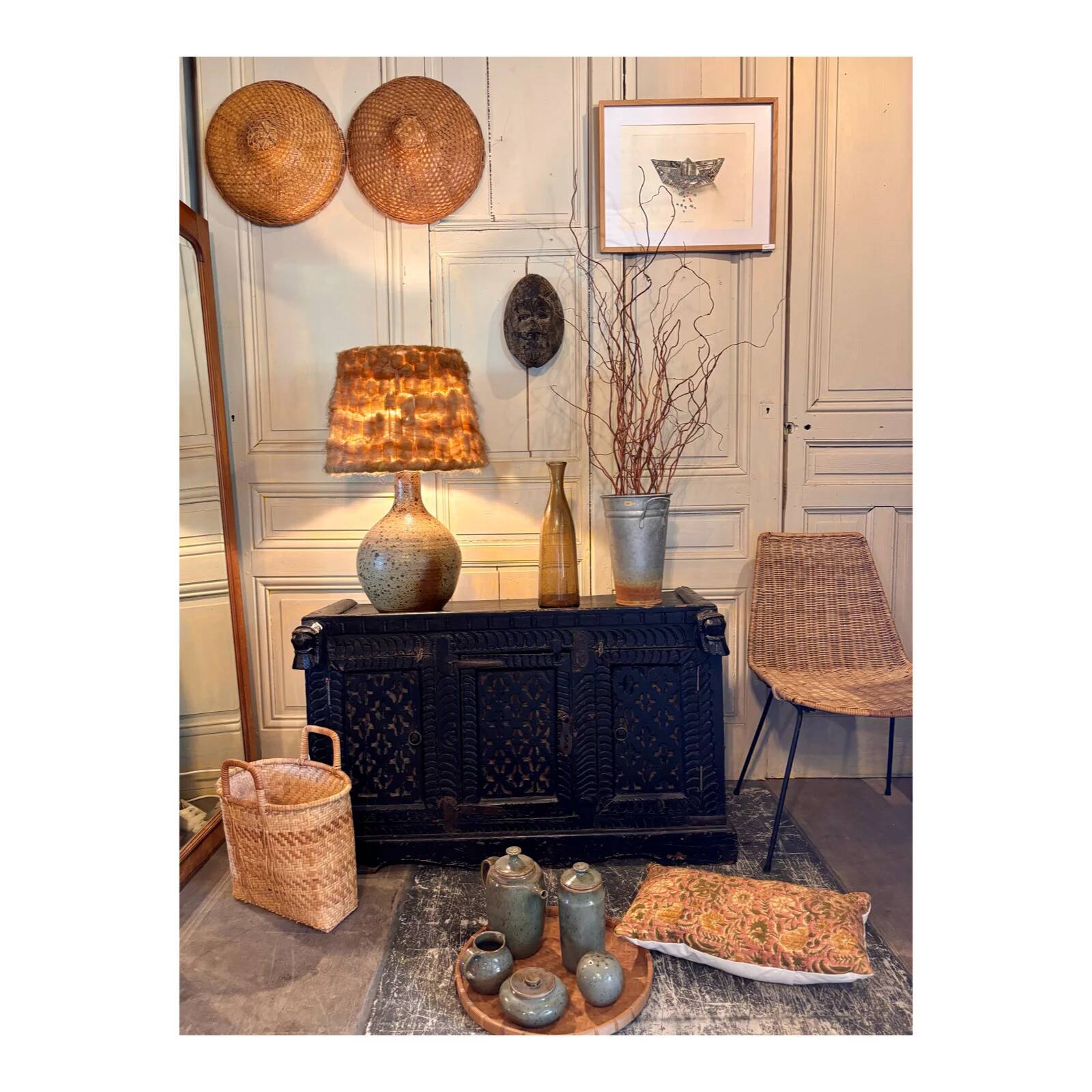 Coffre en bois orientale
