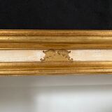 Bevelled mirror gilded wood 76x57cm