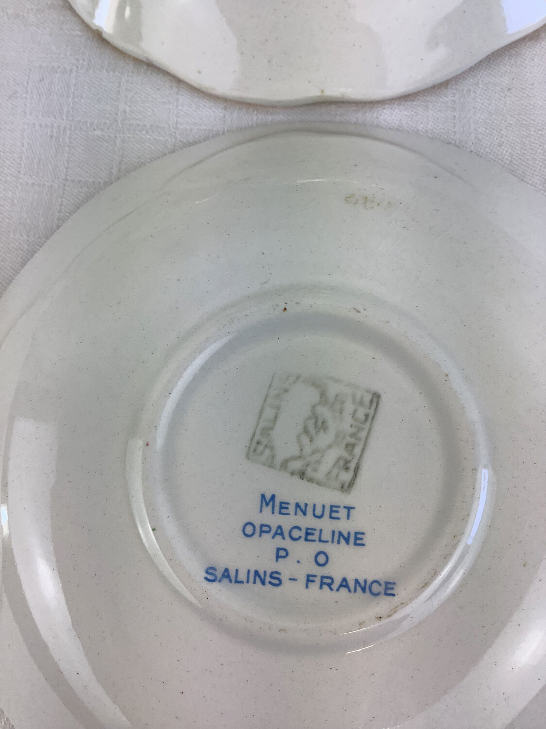 6 coupelles à dessert anciennes Salins
