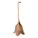 Opaline flower portable lamp