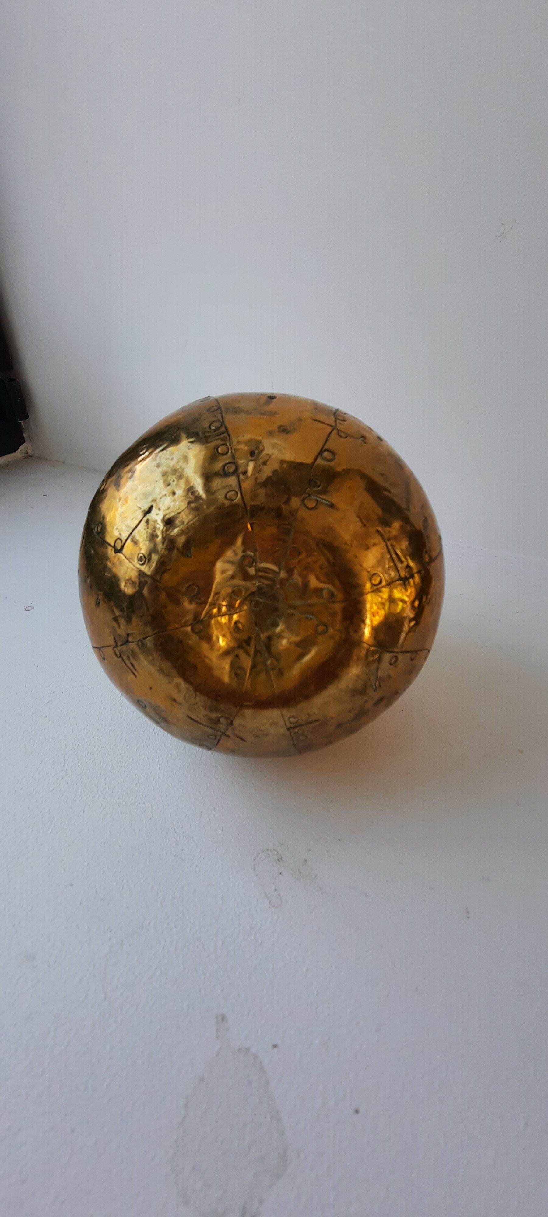 Decorative brass pear