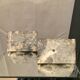 Pair of regular bookends representing dogs marble base
