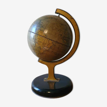 Globe Earth metal painted