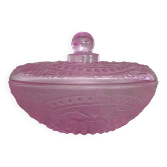 old vintage pink candy box or sugar bowl