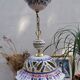 Vintage hand-painted earthenware suspension