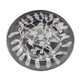 Crystal plate Gui Lalique pattern