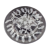 Crystal plate Gui Lalique pattern