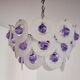 Sphera chandelier by Gino Vistosi, purple and white murano glass, Italy, 1970