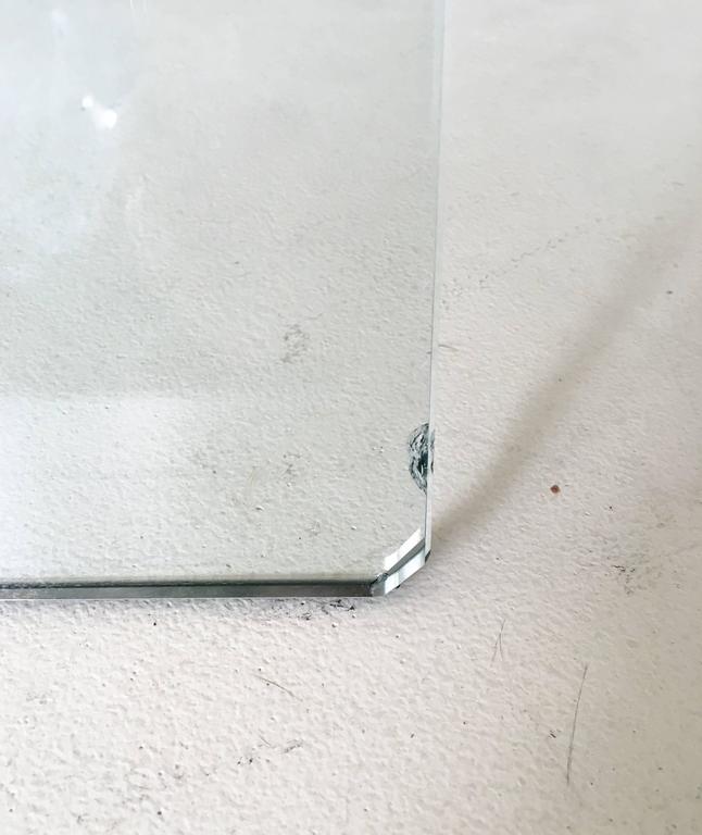 Table low Hollywood Regency glass T28D of Peter Ghyczy 1986