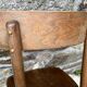 Set of 8 vintage bistro chairs, 50s, 60s, dark oak.