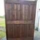 Empire wardrobe in solid walnut, France, mid-19th century.