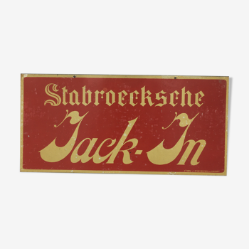 Plaque publicitaire Jack-In