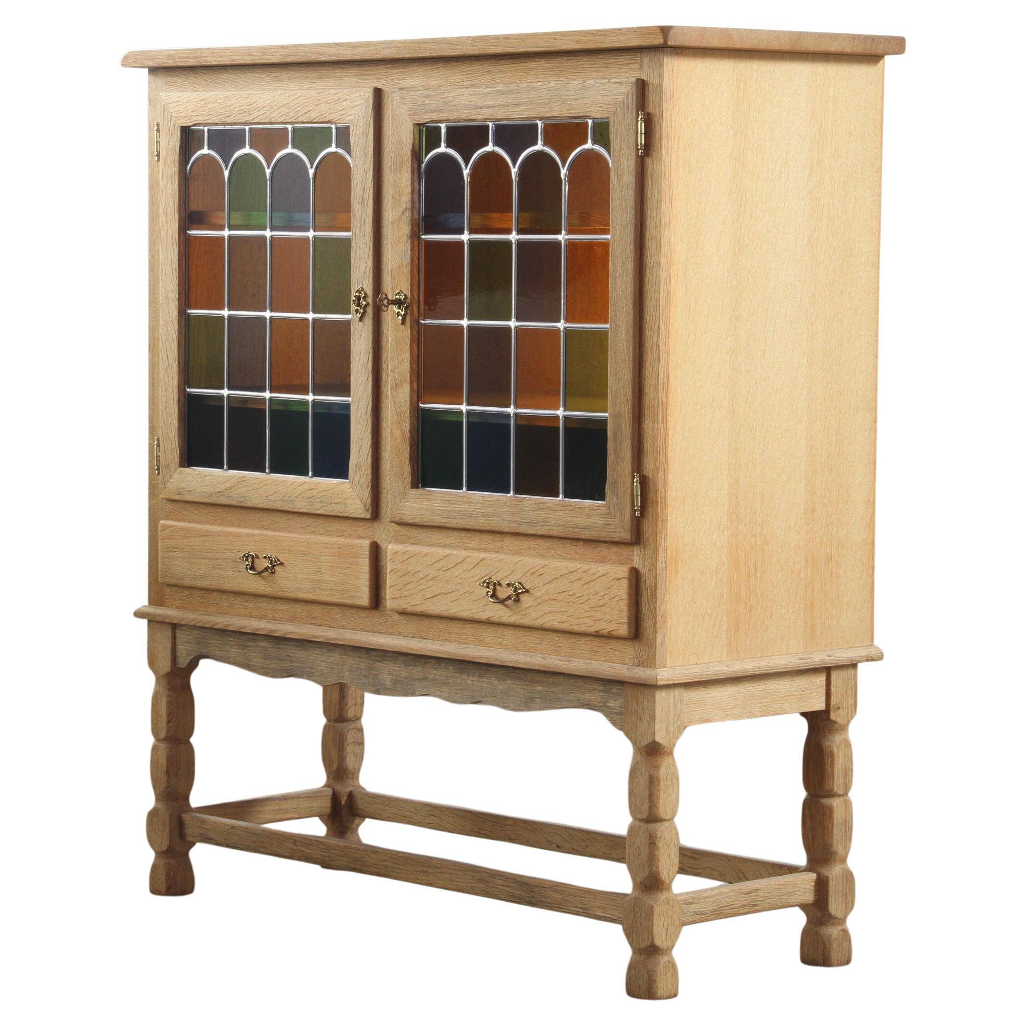 Vintage 1994 Danish Modern Oak Cabinet in the style of Henning Kjærnulf