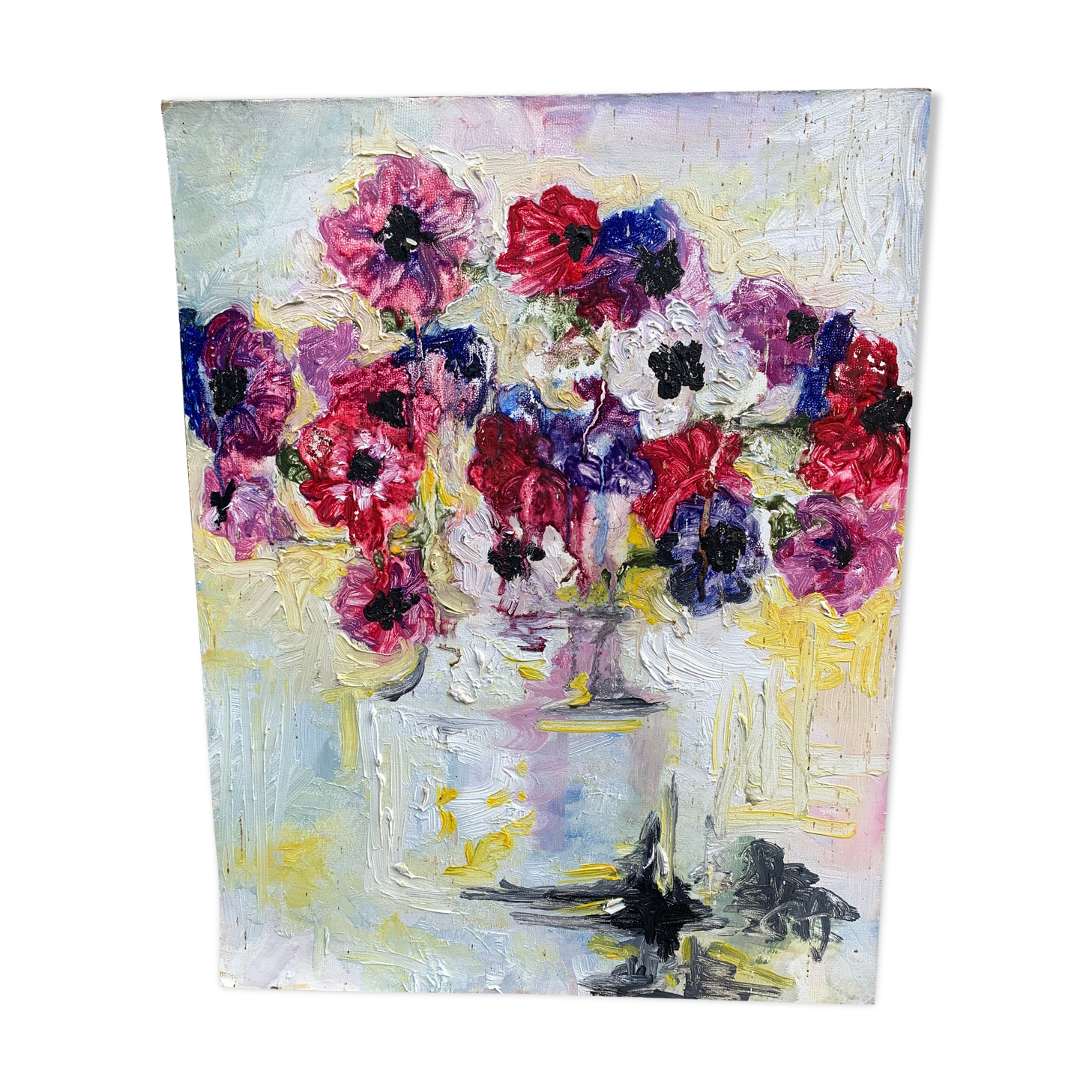 Antique bouquet of flowers painting