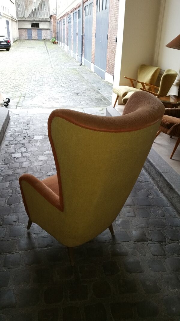 Fauteuil a oreilles bergere ''Queen'' années 50 60