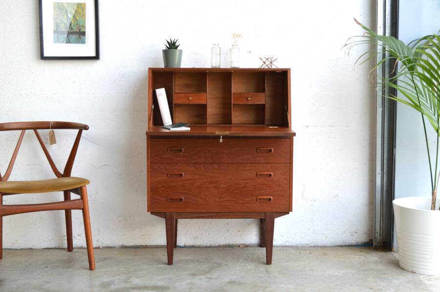 Danish teak secretary 73 cm