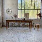 Farmhouse table pine multi-drawers