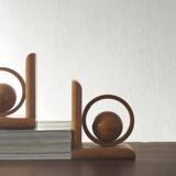 Mid-Century Modern Wooden Bookends, 1960s, Set of 2