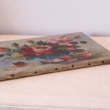 Painting bouquet of flowers, still life, signed Louis Andrey, oil on canvas, mid-twentieth