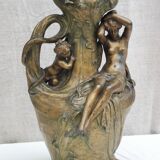 Art-nouveau sculpture signed " hyppolite moreau "