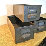 Set of 3 industrial lockers