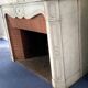 Louis XV style fireplace Model Pompadour White Carrara marble 20th century