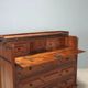 Antique baroque walnut chest of drawers with 4 drawers, 17th century.