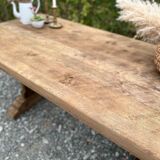 Solid wood monastery table