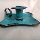 Candlestick enamelled "cellar rat"