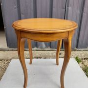 Side table in chestnut tinted cherry height 68 cm