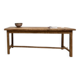 Antique farmhouse table in solid cherry wood