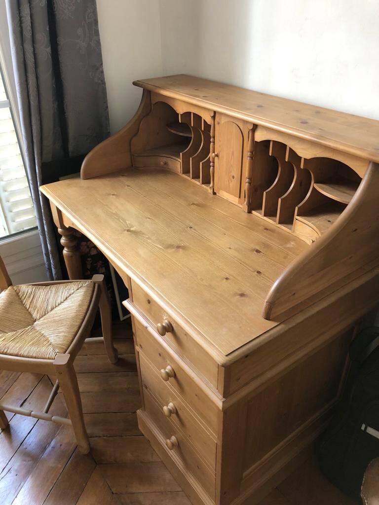 Wooden secretary desk