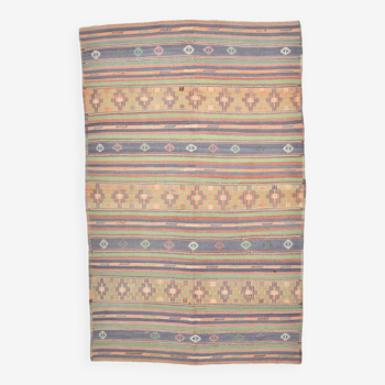 Tapis Kilim Vintage Moderne, 180x282Cm