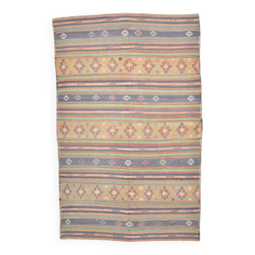 Tapis Kilim Vintage Moderne, 180x282Cm