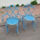 Old wrought iron garden furniture