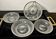 4 Baccarat plates in Greek key pattern 19th century