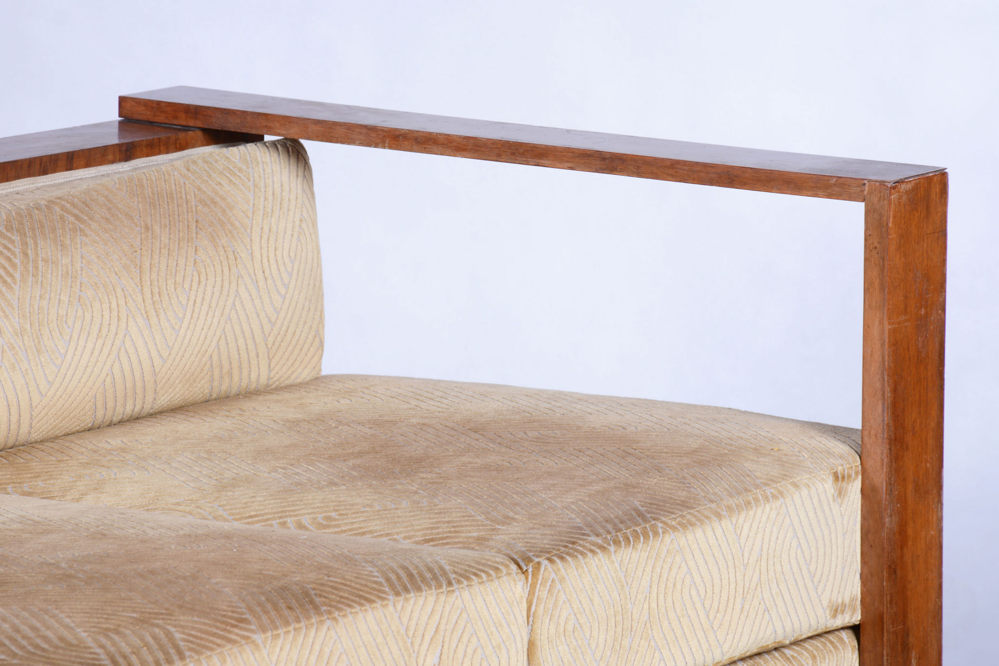 Palisander Seating Set with Coffee Table, Art Deco, Restored, France, 1920s