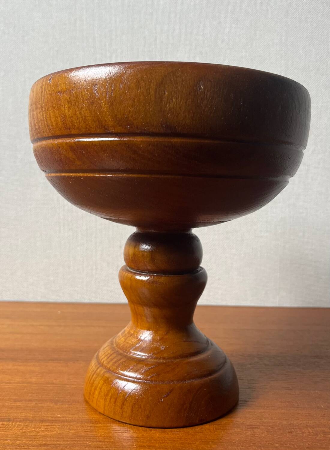 Wooden salt cup empty pocket