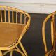 Bureau en rotin et sa chaise