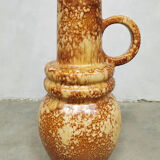 Vintage XL ceramic vase West Germany ‘Earth tones’